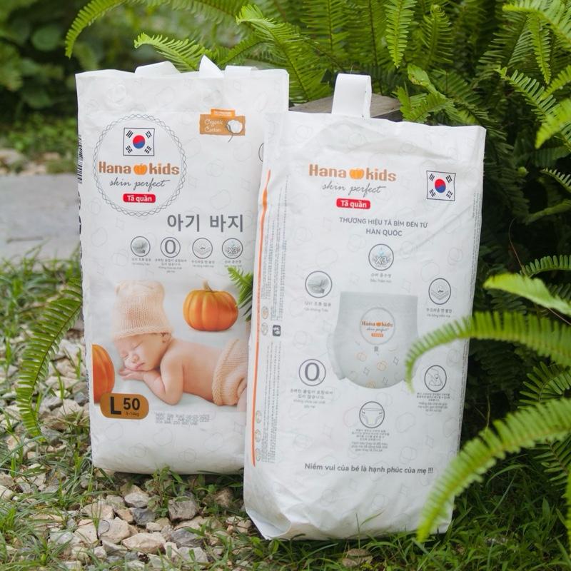 Combo 100 tã quần trẻ em Hana Kids skin peperfect đủ size - Siêu thấm hút, không chứa chất gây hại