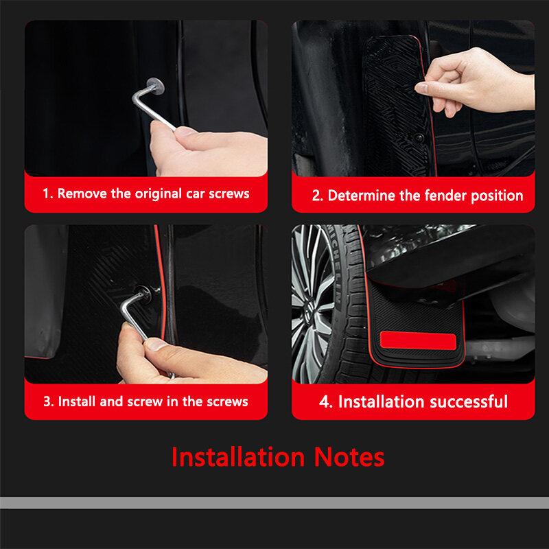 Product Introduction of Suitable for Toyota Camry Corolla Vios Hilux Innova RAV4 Wigo, All Seasons Universal Car Mud Flaps Wide Body Splash Guards. 24