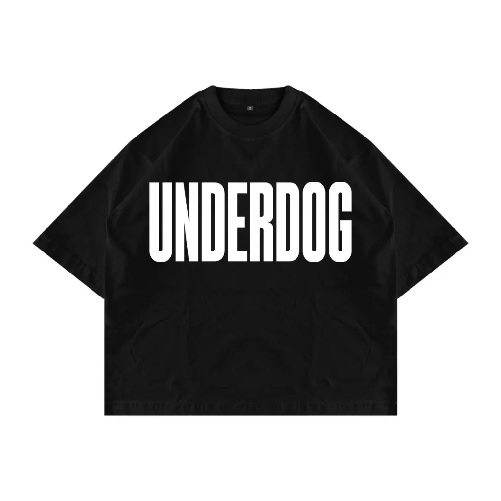 Fakelab boxy underdog black tshirt/TS black crown thorn/Burr chain T-shirt