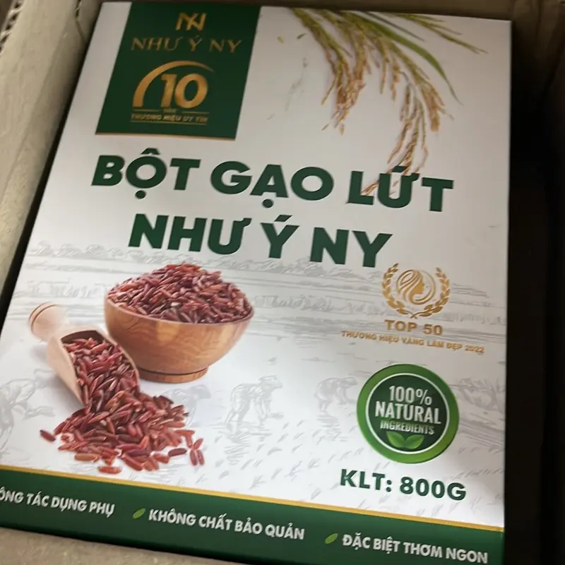 Bột gạo lứt Như Ý Ny gói 800g gạo lứt, hạt sen , đậu đen , quinoa 1