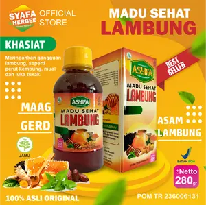 Madu Sehat Lambung Herbal Asam Lambung Maag GERD Luka Tukak Lambung JAMIN ASLI ASYIFA