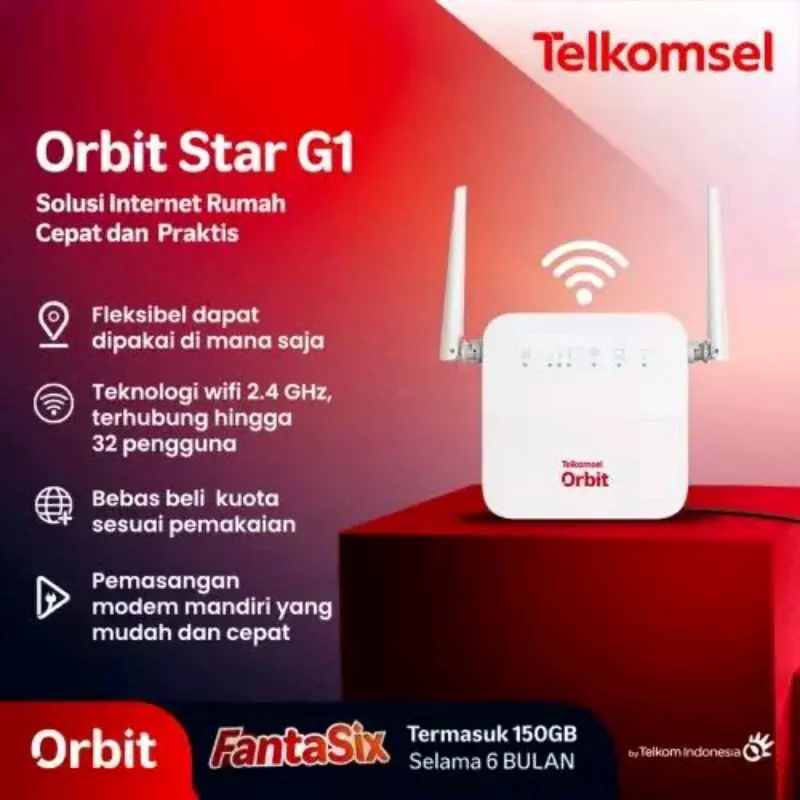 Modem Telkomsel Orbit Star G1 Modem Wifi 4G High Speed Bonus Data 0