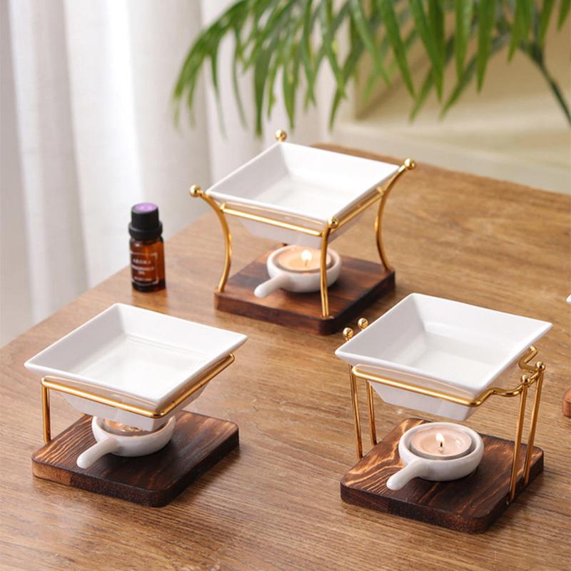 Decorative Aromatherapy Diffuser Ventilated Wooden Base Tabletop ...