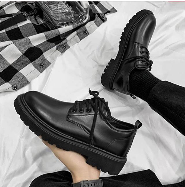 Giày Da Chunky Derby Nam/Nữ - Phong Cách Cổ Điển, Đế Cao Cá Tính, Chất Da Bền Đẹp 6