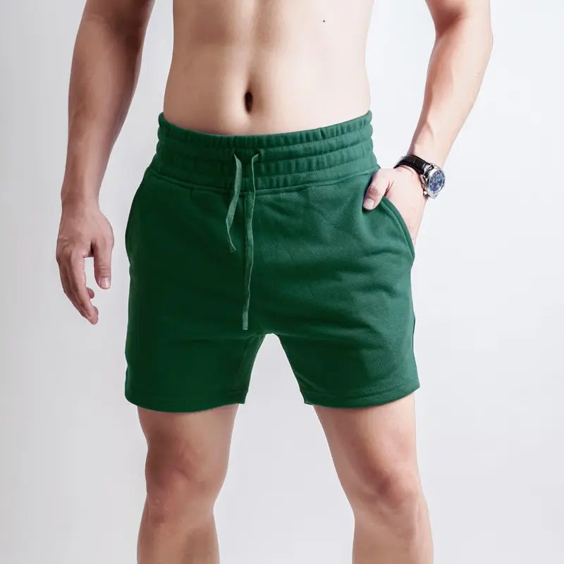 Quần short nam trên gối cạp chun dày T-MAN, quần đùi nam cạp chun chất Nỉ Chân Cua dày dặn cao cấp, co giãn khô thoáng Sport 5