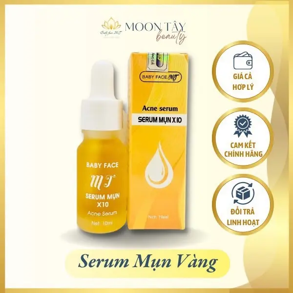 Serum Mụn Vàng BABY FACE MT - Dung Tích 10gram 0