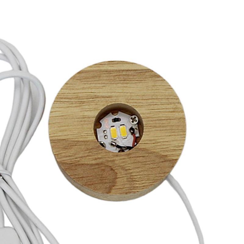 Product Introduction of LED Night Light Base Acrylic Display Stand Lamp Plug-in for Crystals Ball 1