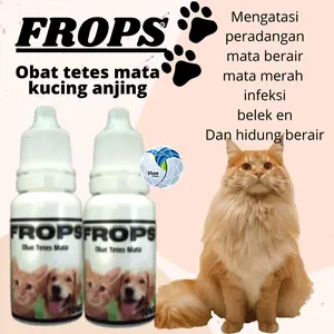 Obat tetes mata dan hidung kucing anjing Frops 10ml Membantu mengatasi iritasi mata dan hidung berair