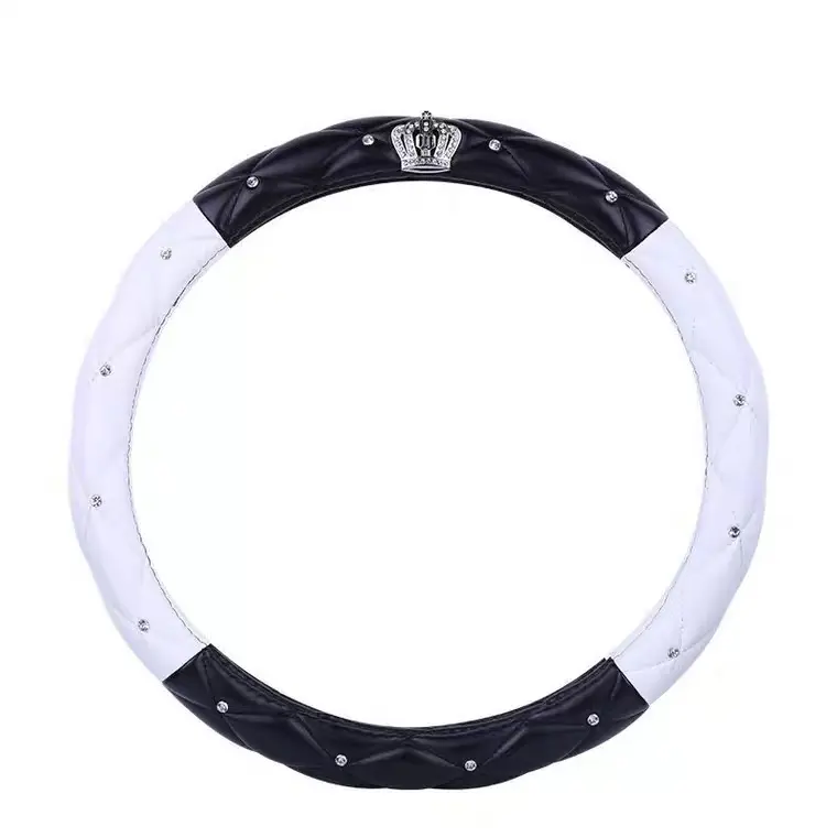 Sarung Kemudi Mobil Diamond Crown Car Steering Wheel Cover Sarung Stir Kendaraan 7