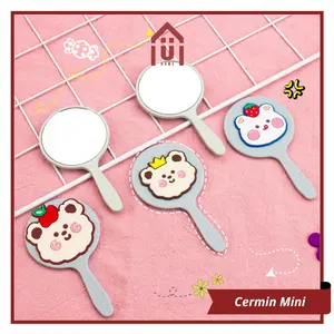 UNISO - CERMIN BULAT MINI KARAKTER SOUVENIR KACA MAKE UP TRAVEL