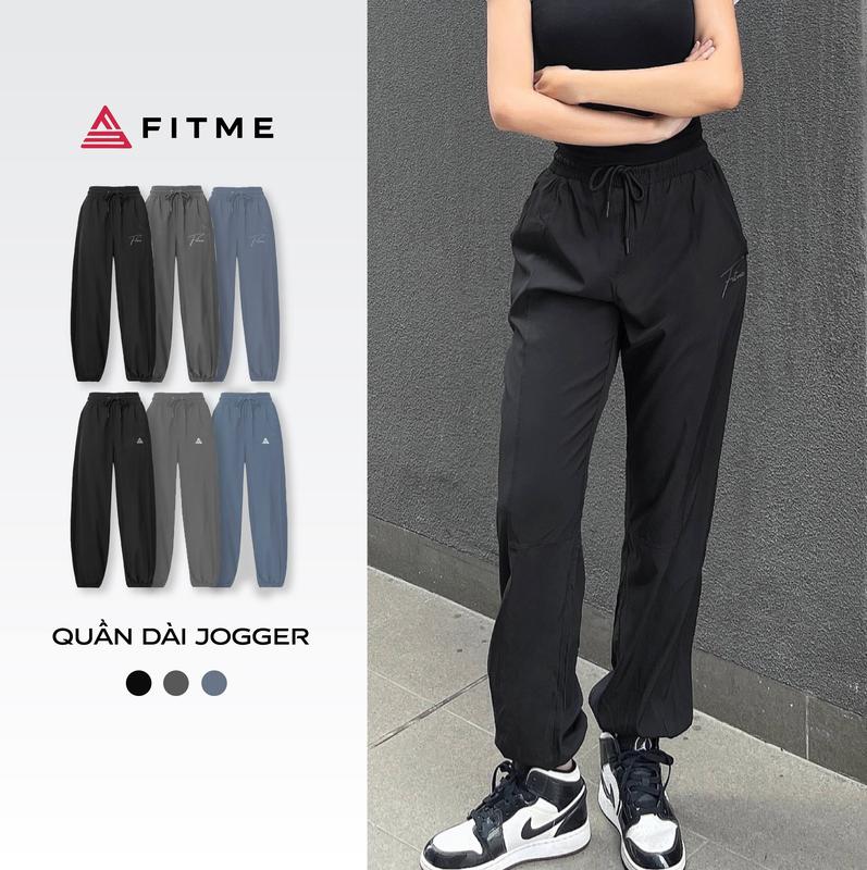 Quần jogger thể thao nữ Fitme ống rộng hỗ trợ tập gym yoga chạy bộ cao cấp