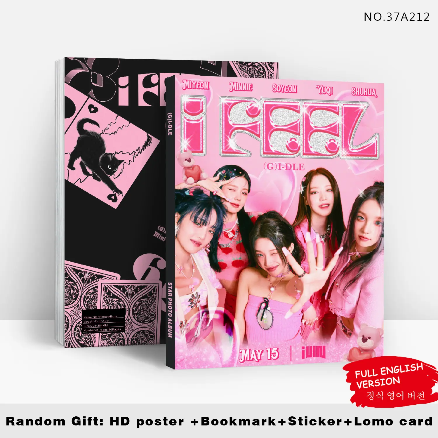 Album Ảnh Cảm Xúc, GI-DLE, Hàng Tặng Kèm Liên Quan Đến Người Nổi Tiếng, Bộ Sưu Tập Album, Thích Hợp Cho Bé Trai, Miễn Phí Với Quà Tặng, Hàng Mới Về
