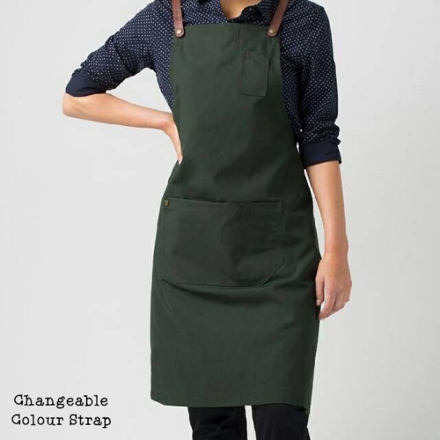 Product Introduction of Apron Barista Celemek Barista Restyle Drill Celemek Custom Barista Original Handmade Unisex Tali Tali 1