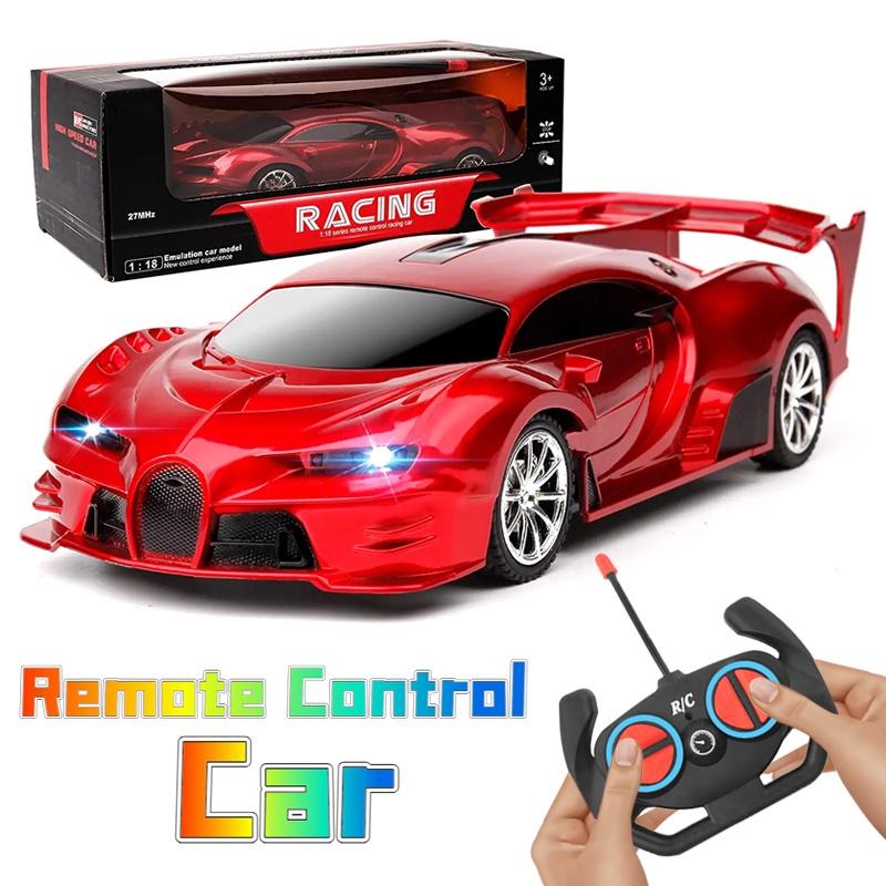 Xe Ô Tô Điều Khiển Từ Xa, Tỷ Lệ 1: 18, Không Dây, Đèn Chiếu Sáng, Đua Xe Trôi Dạt Tốc Độ Cao, Thích Hợp Cho Trẻ Em, Xe Đồ Chơi Điện Toy Pin Xe Đua