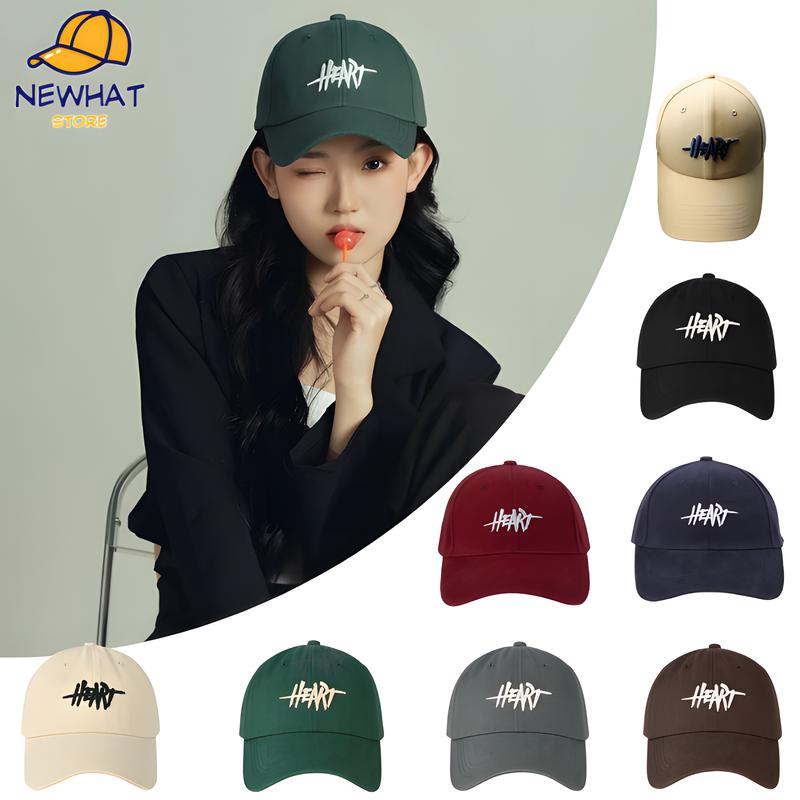 【DÀNH CHO ĐẦU TO Mũ lưỡi trai bóng chày Vương Nhất Bác đội form mũ to thiết kế mới đa năng vành mũ cứng cáp,chu vi vòng đầu lớn,nam nữ đội đều hợp nón kết thêu chữ mũ đẹp cotton cao cấp đội đôi đội nhómm trẻ trung năng động 【HEART