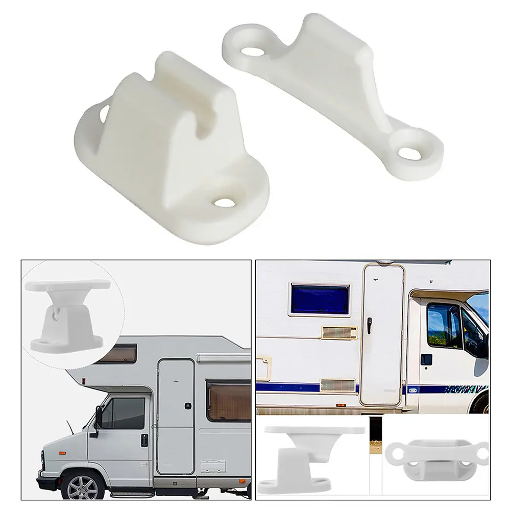 Holder Door Retainer Catch Main Door Catch Retainer Motorhome Plastic White