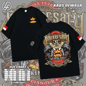 Kaos RX-King Jamnas Anniversary 4 - Kaos Rx-King Cianjur Selatan - Pria Dan Wanita - Cotton Commbed 30s
