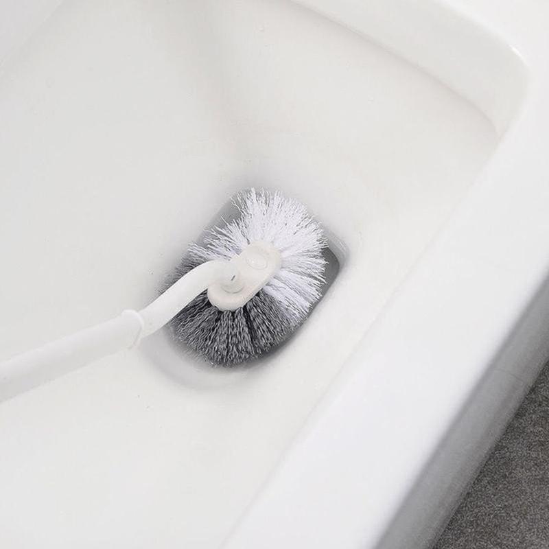 Dụng Cụ Chà Rửa Toilet 3 trong 1 - Bộ 3 Cọ bồn cầu silicon, chà toilet nhà vệ sinh 6