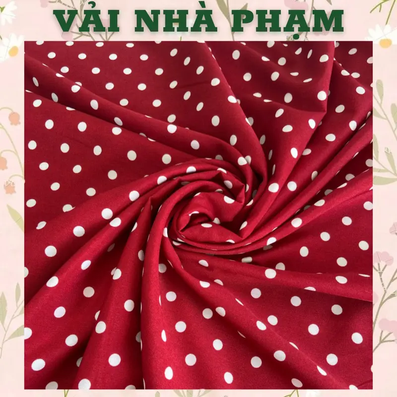 LỤA TẰM CHUN HOẠ TIẾT BI TRẮNG NỀN ĐỎ HUYẾT-KHỔ 1.5M-VẢI NHÀ PHẠM 0