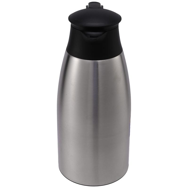 Product Introduction of Silver 304 Stainless Steel 2L Thermal Flask Vacuum Insulated Water Pot Coffee Tea Milk Jug Thermal Pitcher for Home and Office 3