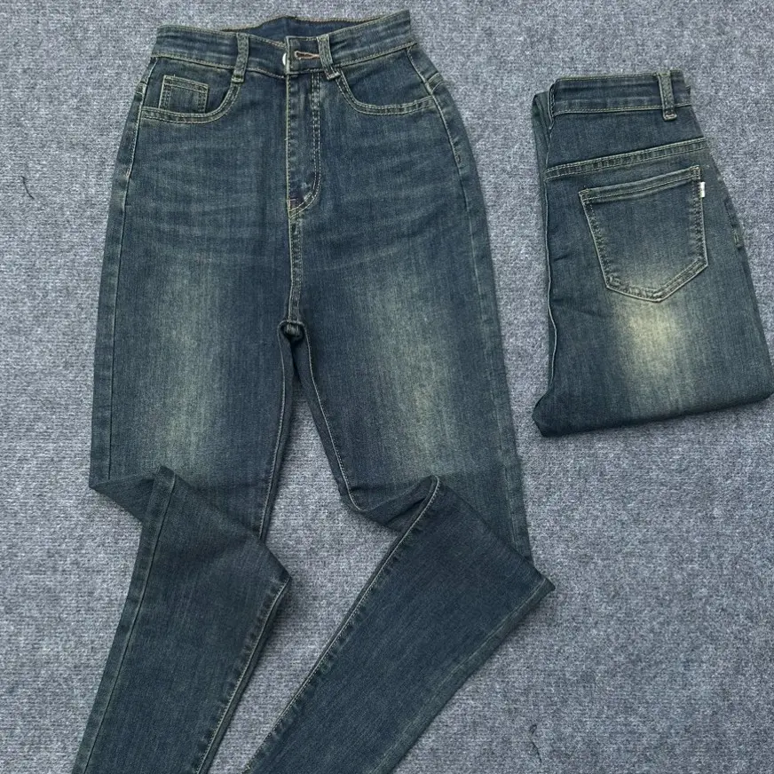 Quần jean ôm cạp cao co dãn màu bụi hottrend, Quần bò skynny hack dáng Nữ Women Nữ Women | BigBuy360 - bigbuy360.vn