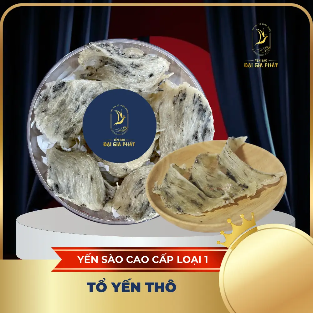 100gr Tổ Yến Thô Cao Cấp [ Tặng kèm Nhíp + Táo đỏ + Đường phèn + Hạt chia ] - Yến sào Khánh Hòa