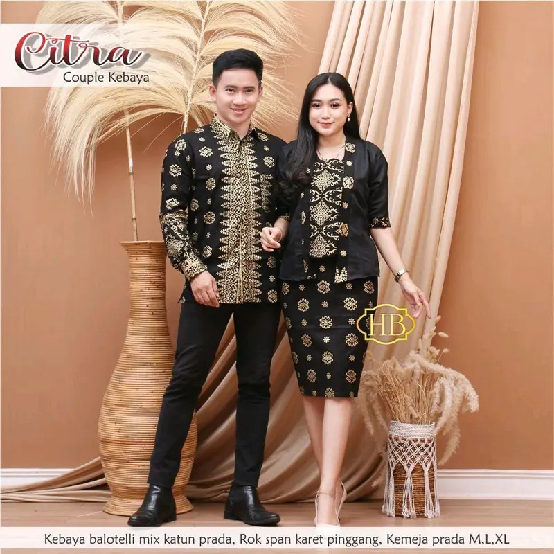 Baju Batik Couple Natal Dress Natal Motif Citra 6