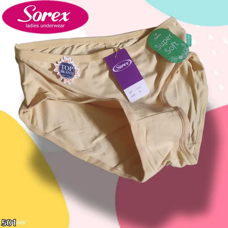 M501 Sorex Celana Dalam Wanita Dewasa Dan Remaja Bahan Katun Super Soft Ukuran M L EL QL Motif Polos 8