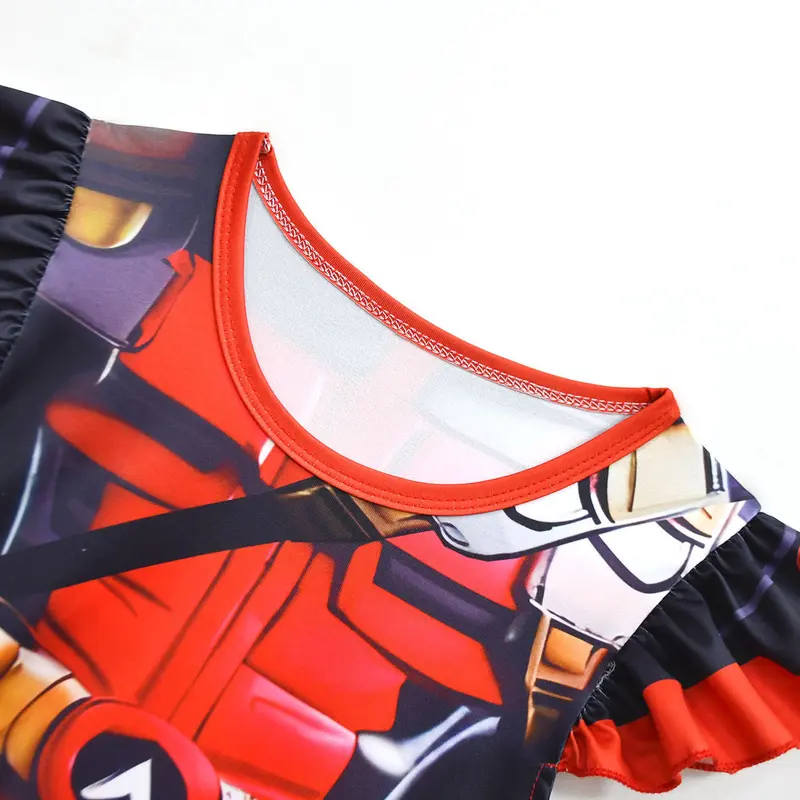 Bộ túi váy xếp ly siêu anh hùng Deadpool & Wolverine, dành cho trẻ em gái, trang phục cho Giáng sinh và Halloween, trang phục cosplay 3