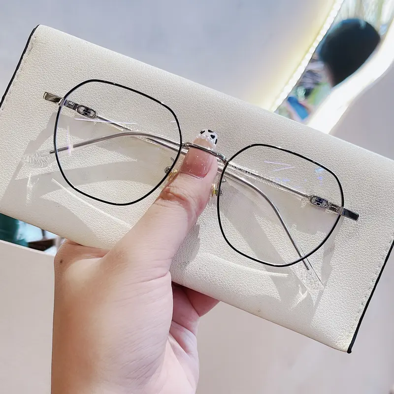 Gọng kính cận đa giác VANILA KC9606 có mắt kính giúp ngăn ánh sáng xanh và tia UV thiết kế thời trang phong cách Hàn Quốc 3