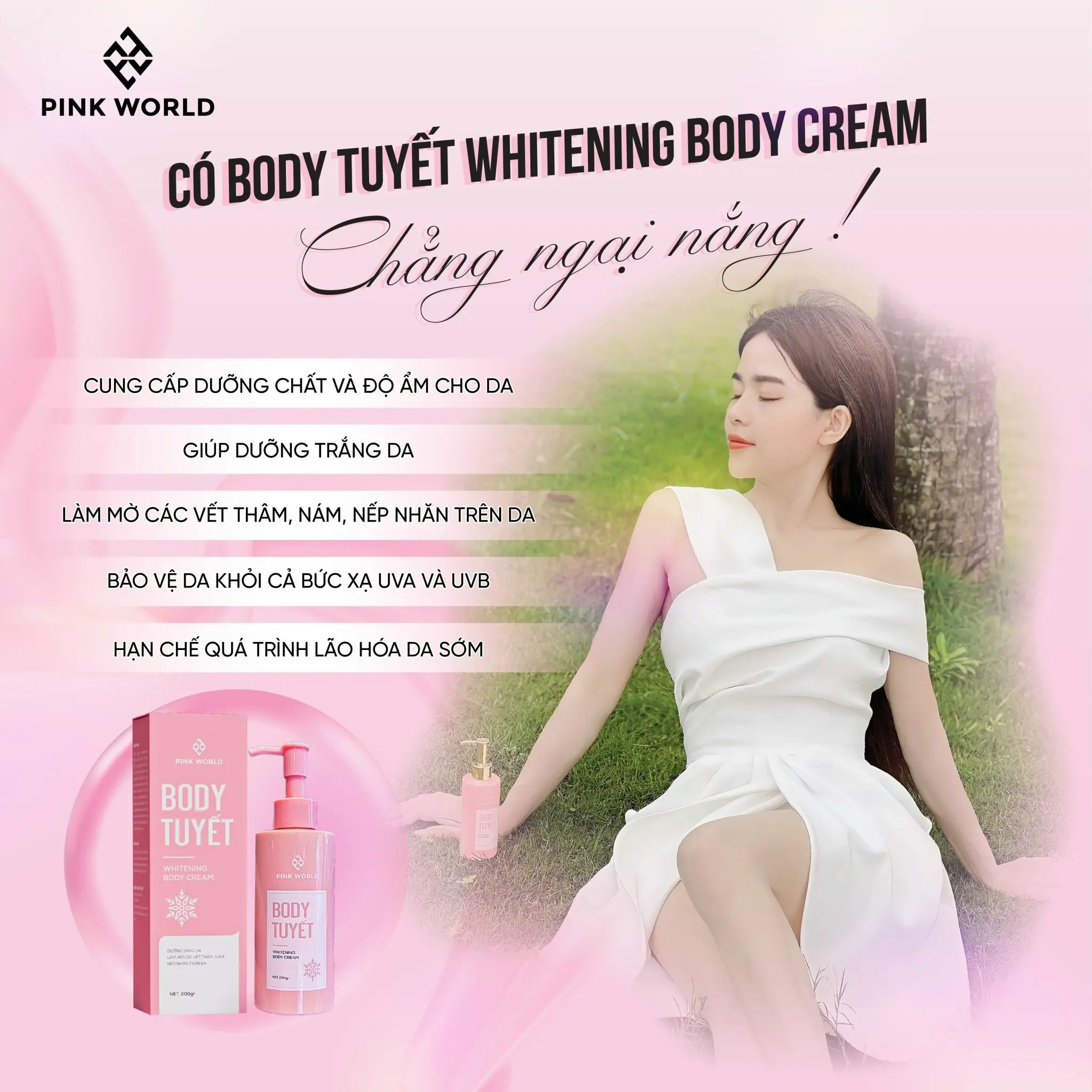 Kem BODY TUYẾT giúp làm trắng da, dưỡng ẩm