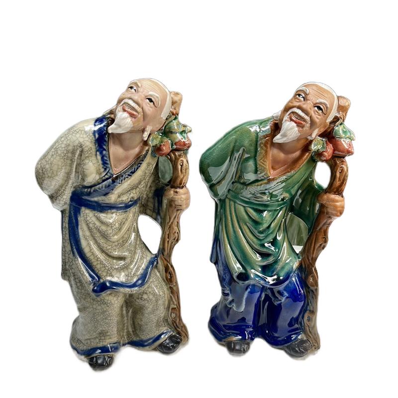 spa Tượng lão mai chống gậy trang trí cây bonsai, làm tiểu cảnh đẹp, Decor không gian, Decor Phòng Trang Trí  trang trí không gian bonsai, tượng gốm Bát Tràng gấu bearbrick Đồng quan mô  canh duối mini phôi cọc  ngôi tinh nhà  thủy sứ tuong tri