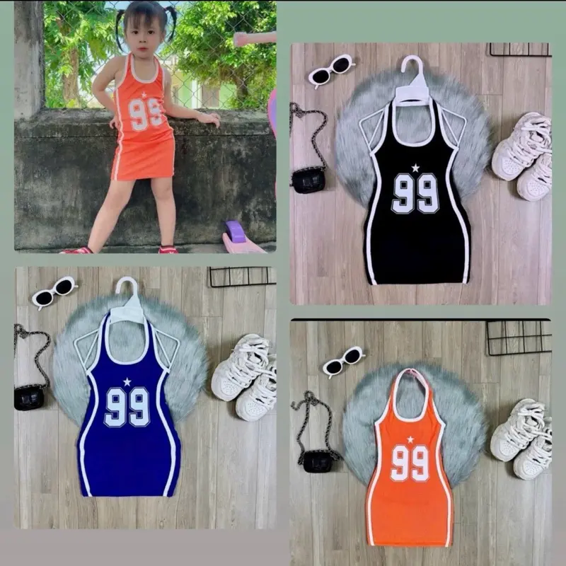 Body cổ yếm In 99 cho bé gái 8/27kg 0
