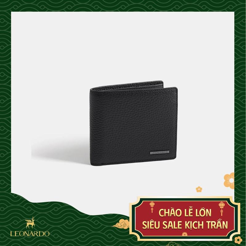 [MEGA LIVE] Ví Da Nam Có Khóa Kéo Galvin, chất liệu da nhập khẩu, độ bền tốt Thương Hiệu LEONARDO