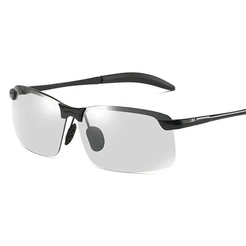 Kacamata Sunglasses Hitam Sporty Pria dengan Lensa Polarized & Photochromic, Perlindungan UV Maksimal Eyewear 5