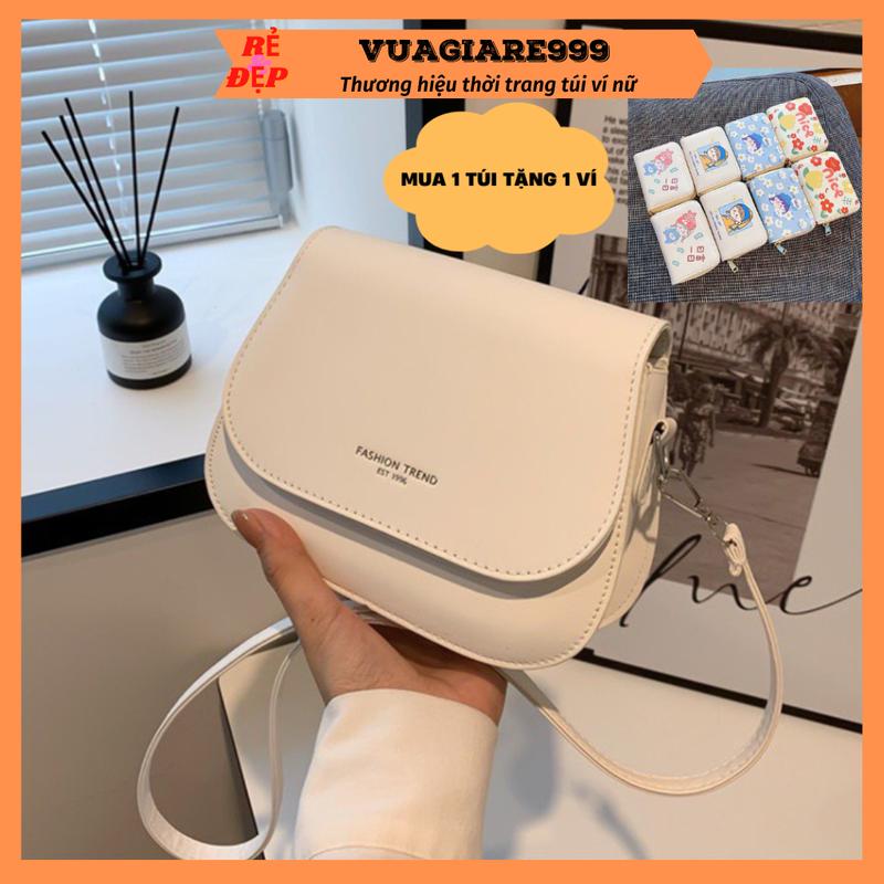 Mua 1 Túi Xách TẶNG 1 Ví - Túi xách nữ đeo chéo basic thời trang Hàn Quốc DC257