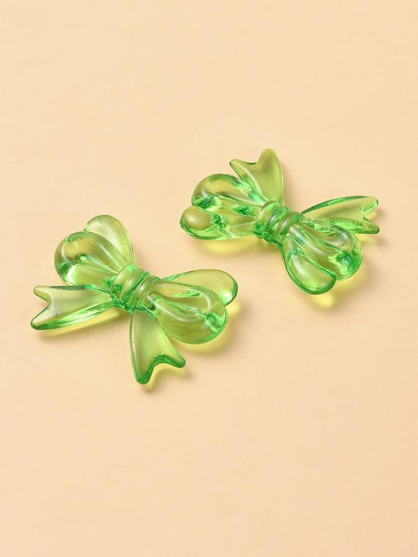 Random Color Bow Decor Beads (20pcs/bag), DIY Jewelry Making Supplies for Bracelet & Necklace, Fashion Accessories for Women & Girls 5