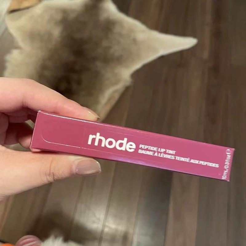 Rhode skin hormone lip tint treatment/HALEY'S Gloss Lipgloss Highest version, exclusive Long-Lasting Waterproof Blush Stick Fluffy Matte Lipstick Cosmetic Mirror Water rhode  peptide 3