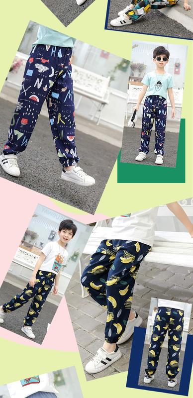 Product Introduction of 【LF】Kids Casual Long Pants 90-150cm Anti Mosquito Soft Anti Sun Summer Pants for Summer Clothes 10