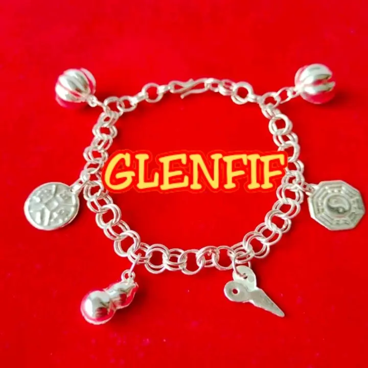 GLENFIF Gelang Kaki Perak Bayi model Pakkua Holo BISA COD