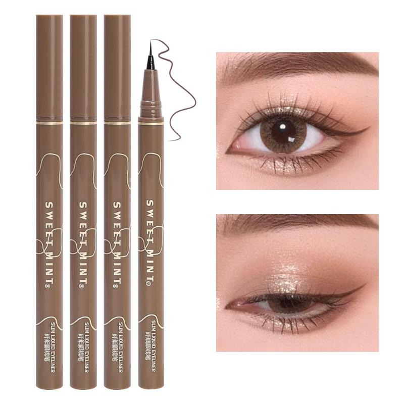 1Pc Sweet Mint Waterproof 0.05mm Extra Fine Nib Eyeliner Sweatproof Lasting No Blooming Eyeliner Pencil Eye Makeup Cosmetic