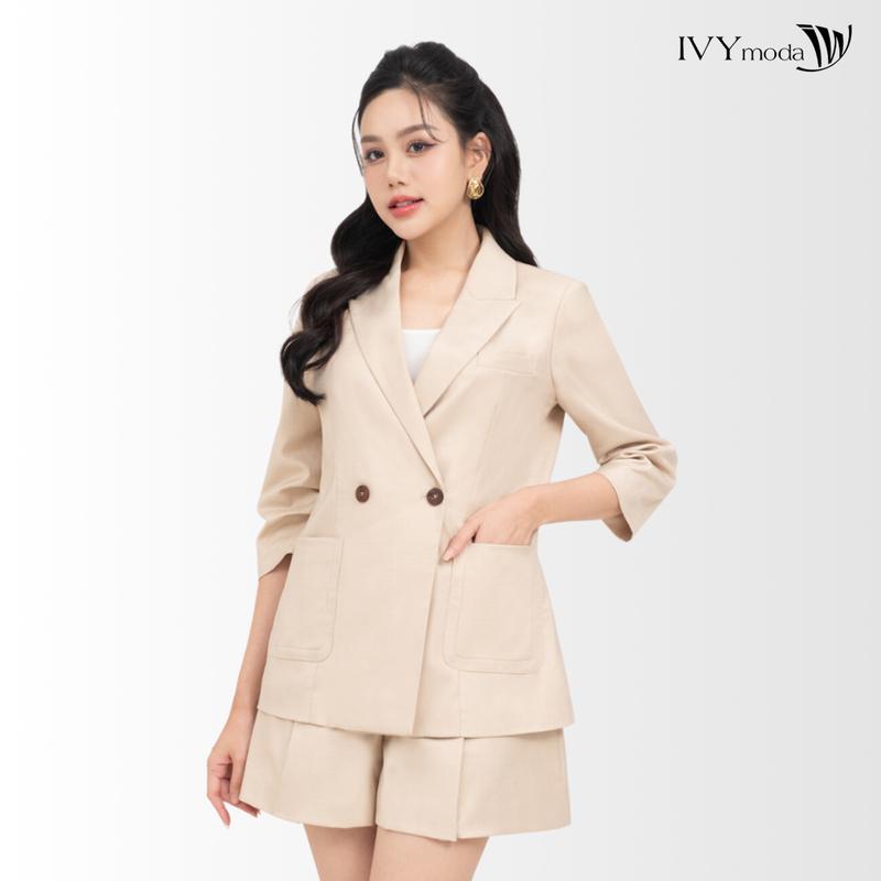 ÁO khoác BLAZER SUÔNG  IVY moda dành cho Nữ MS 61T0230