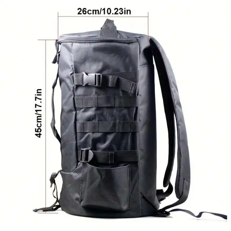 Fishing Gear Backpack, 1 Count Durable Oxford Cloth Sports Fishing Equipment Bag, Multi-grid Fishing Backpack with Rod Holder, Outdoor Fishing Accessories 1