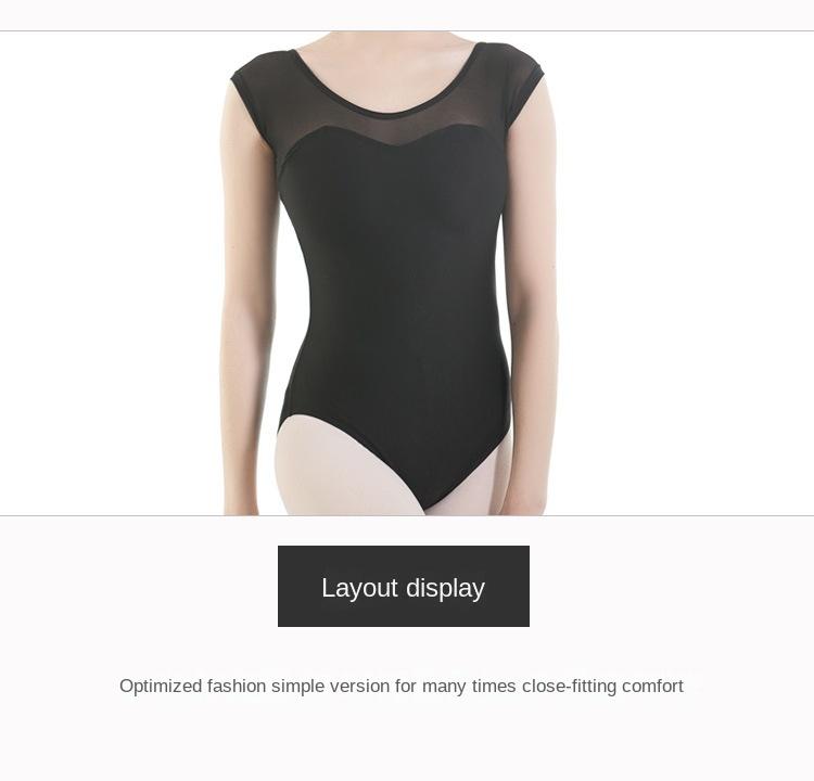 Product Introduction of Ballecheng Ballet Practice Clothes Women's Body Clothes High-Cut Tight Jumpsuit Dance Performance Clothes Training Clothes 9