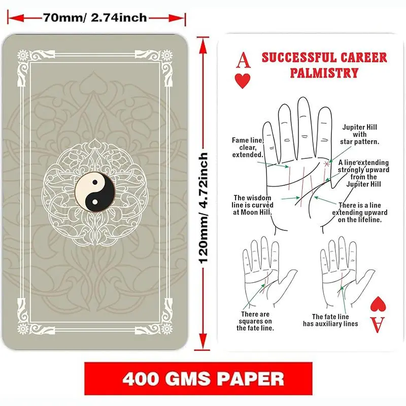 Palmistry Tarot Card Game, 1 Box Unique & Interesting Tarot Card Game, Spiritual Guidance Tool, Powerful Self-discovery Tool 1