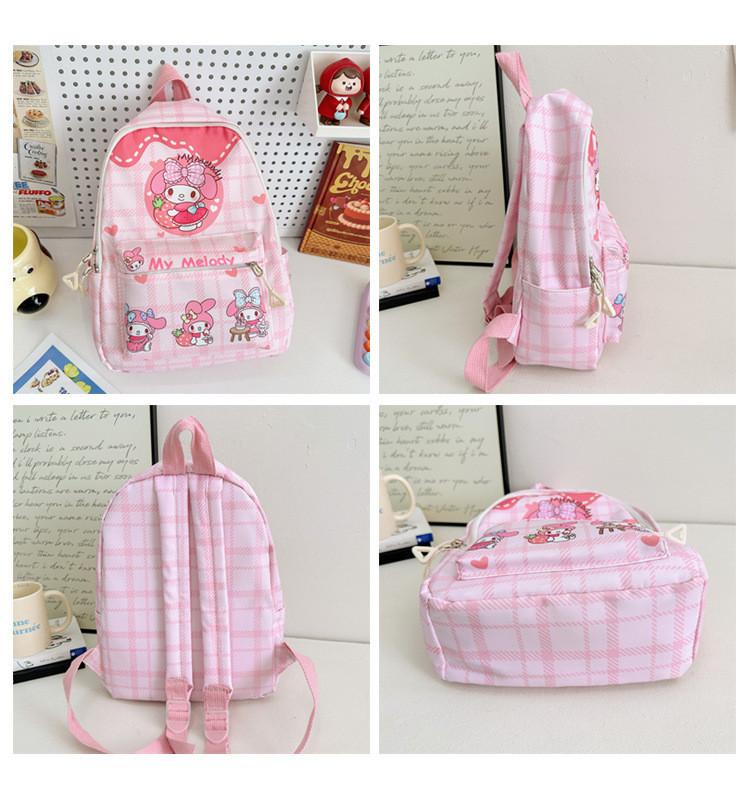 Product Introduction of B&B Girl Kids Bag Kuromi Cinnamoroll Melody Sanrio Backpack Beg Sekolah School Bag Kindergarten Beg Budak Murah Beg Tadika Taska Beg Kanak-Kanak Melody Bag Hello Kitty Bag Cinnamoroll Bag Women's Bag Cute Cartoon Backpack 27