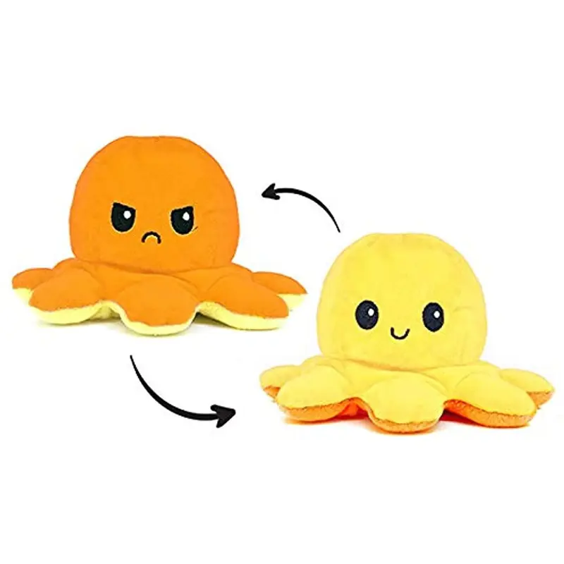 Viral !! Boneka Gurita Bolak Balik Cumi Octopus Doll Emoji Lucu Bahan halus Lembut Murah Dolls 8