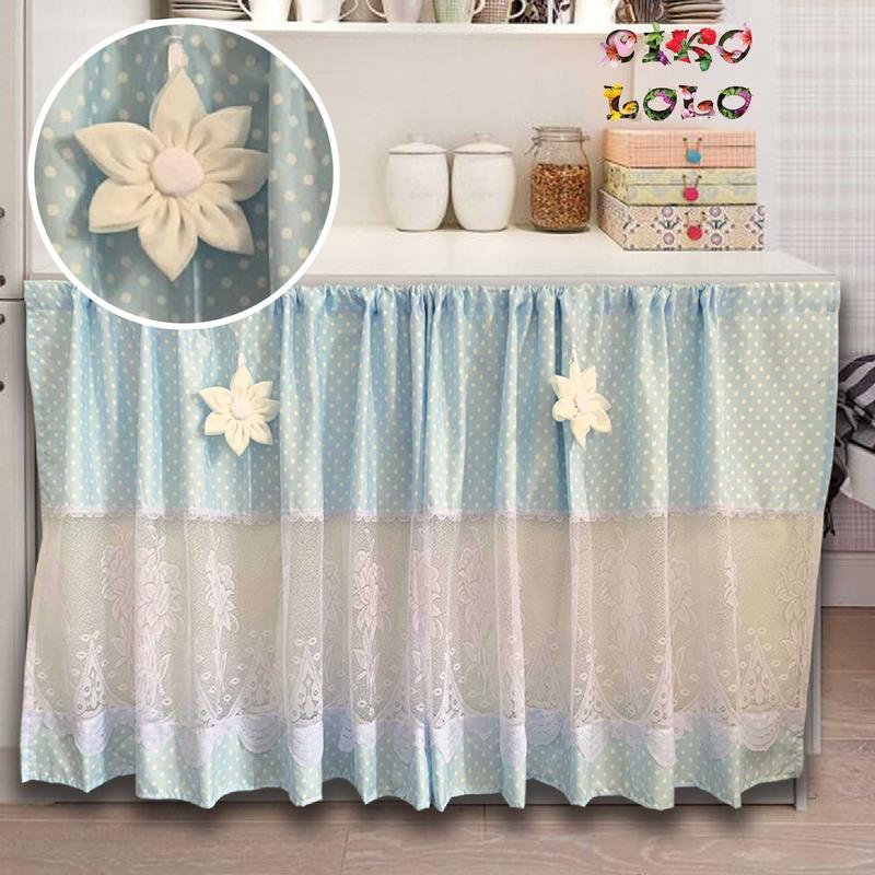 Product Introduction of Gorden Kolong Dapur Polkadot Renda Tengah Bunga 41