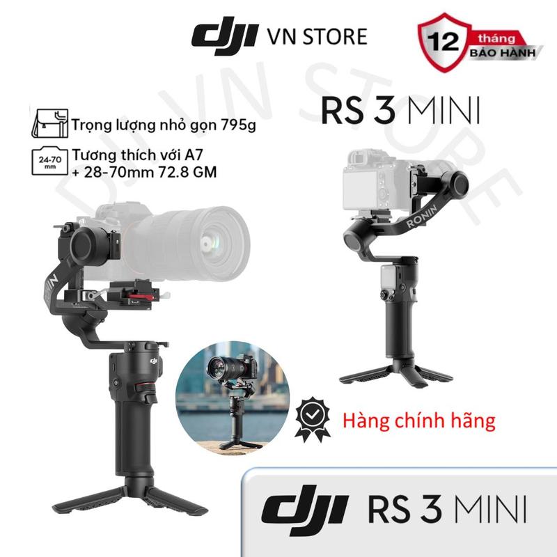 Gimbal máy ảnh DJI RS 3 Mini gọn nhẹ tải trọng 2kg - Chính Hãng