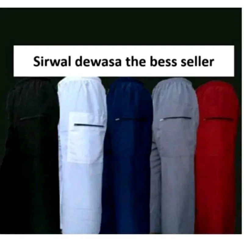 celana Panjang  sirwal dewasa komprang sholat silat celana pangsi celana cingkrang celana cargo Tebal Kain Karet Cowok